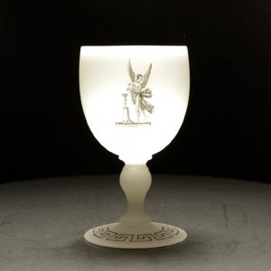 19th Century Richardson Neo Classical Enamelled Glass Rummer C1870