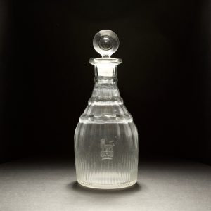 18th Century Georgian Royal Monogramed Glass Decanter C1800