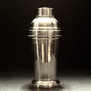 20th Century Art Deco Solid Silver Cocktail Shaker C1930